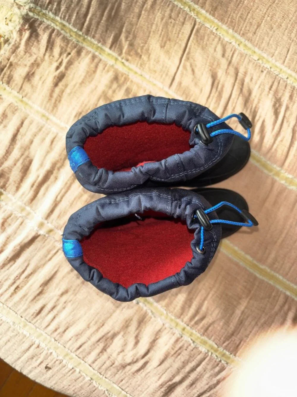 Kamik Kids Snow Boots Size 5 Two-Tone Blue Waterproof Insulated EUC